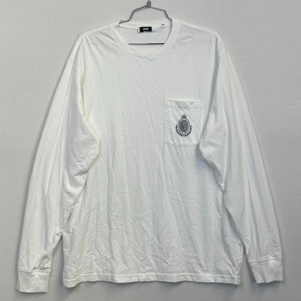 Kith Gibson Estate Long Sleeve Pocket T-Shirt White Mens Size Large